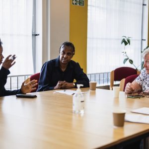 Image of people talking