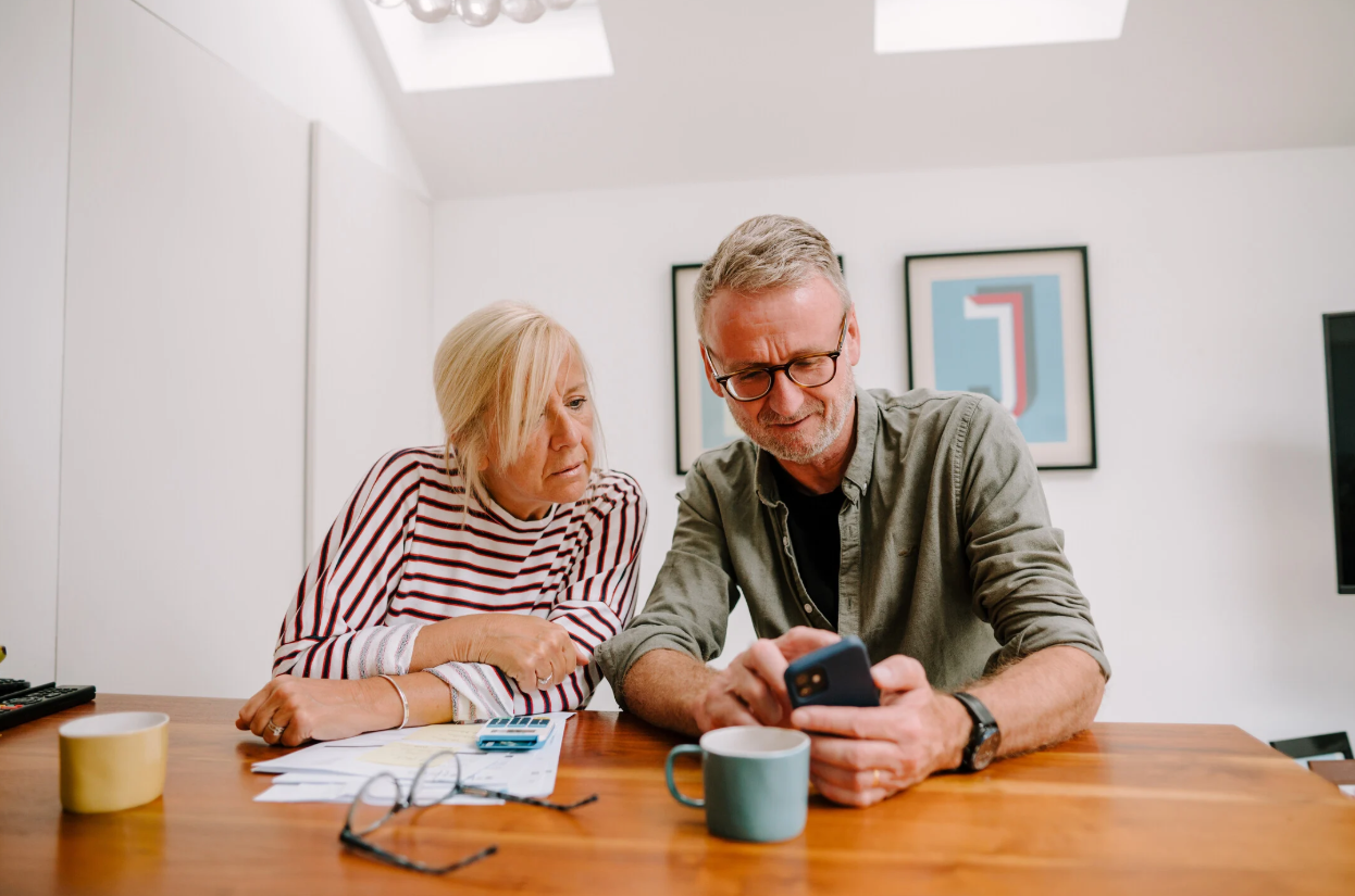 Image of person on a phone