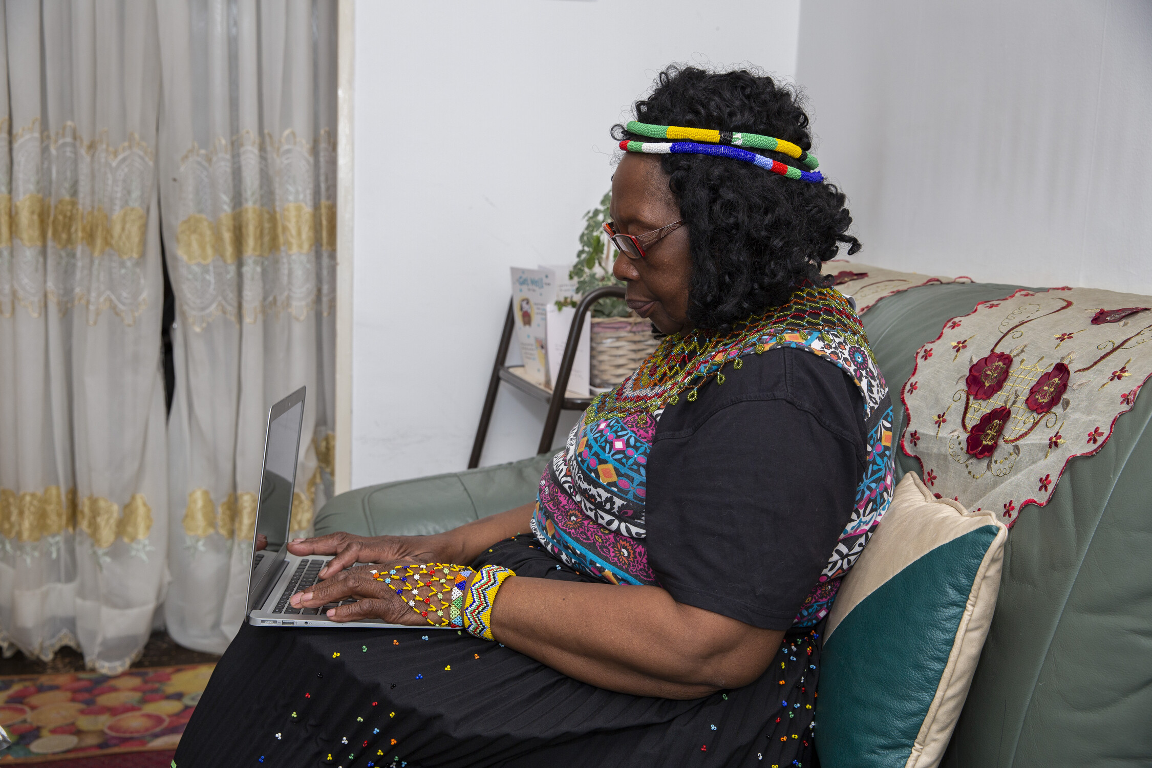 Image of a woman on a laptop