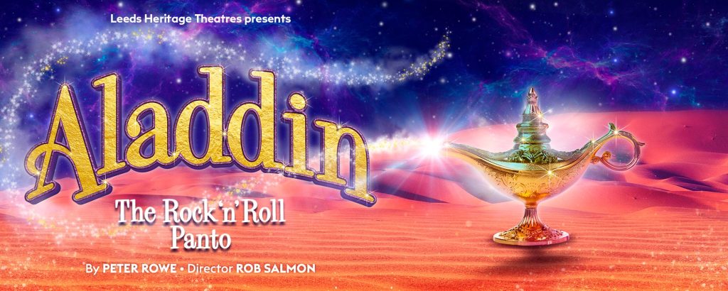 Image of Aladdin and text