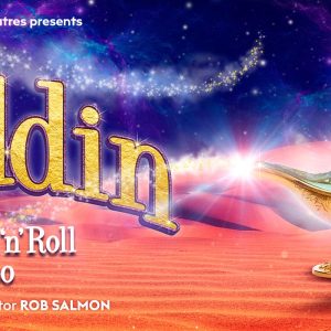 Image of Aladdin and text