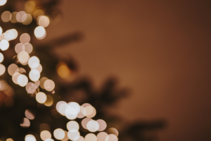 Image of a blury xmas tree