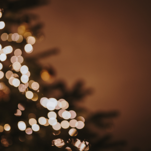 Image of a blury xmas tree